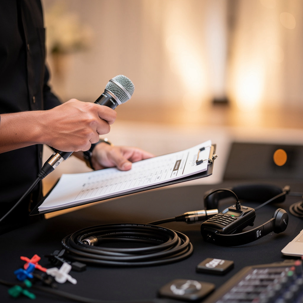 Lauren Kendle Event Production professional coordinator managing on-site logistics for a seamless Santa Barbara event